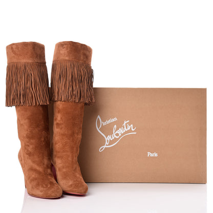 Christian Louboutin Veau Velours Majung 85 Boots 36.5 Ecureuil 8 of 8