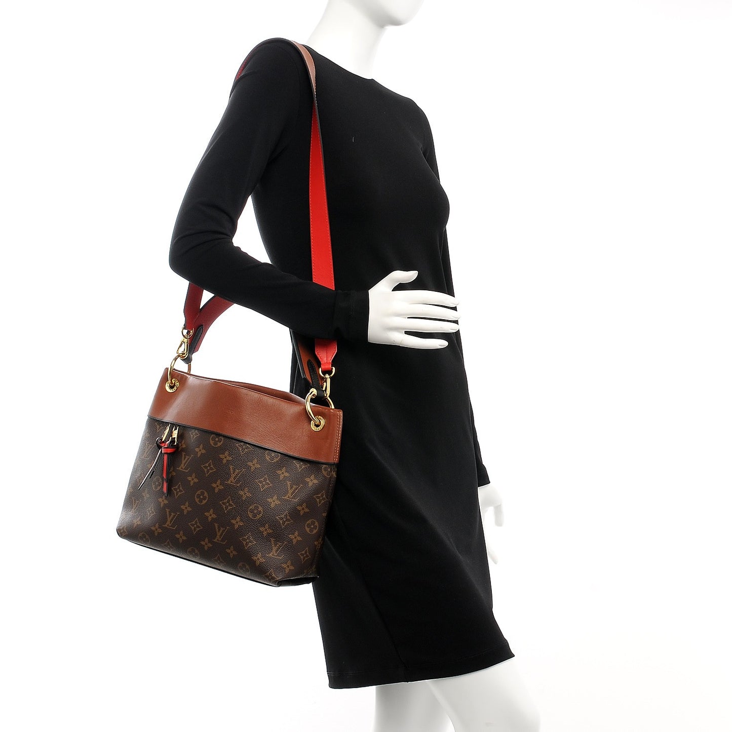 Monogram Tuileries Besace Caramel Rouge