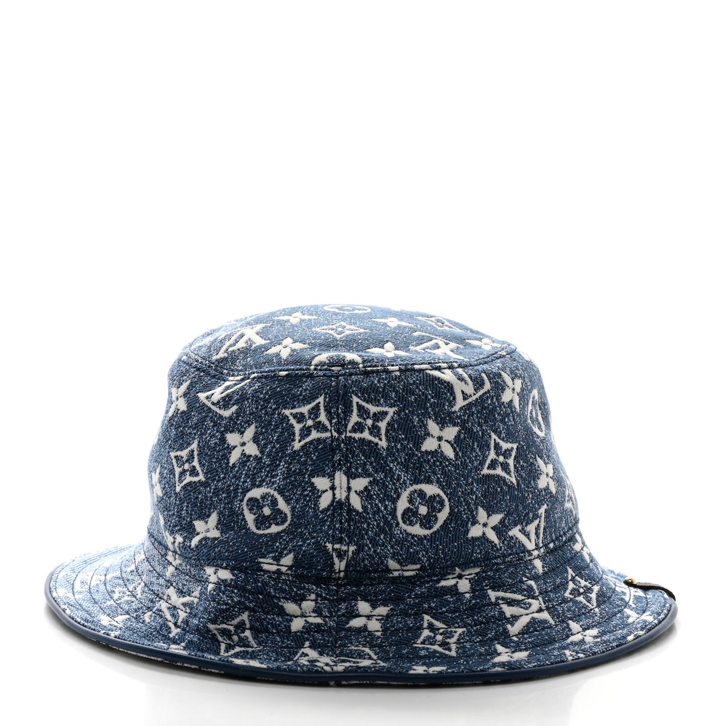 Monogram Denim Jacquard Bob Bucket Hat S Blue