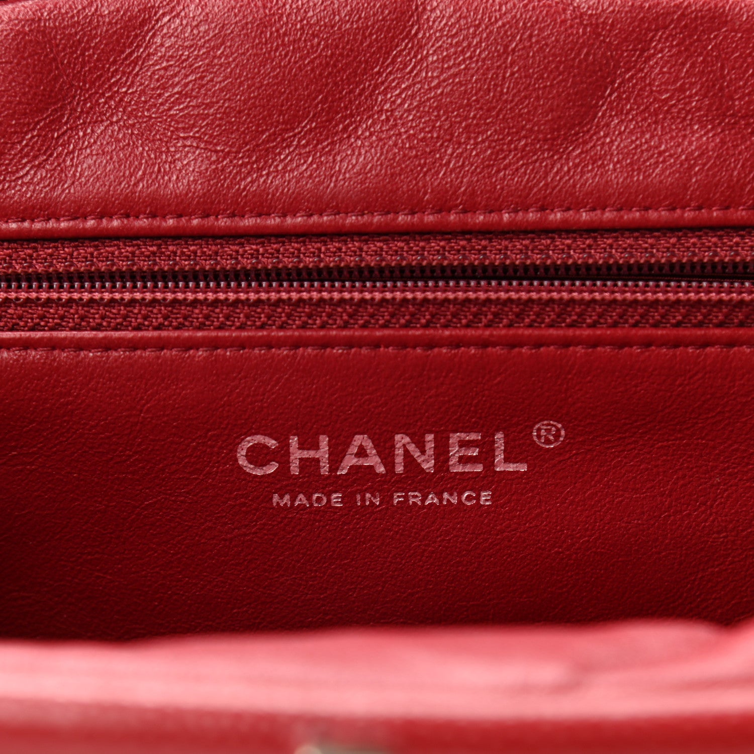 Chanel Caviar Quilted Timeless Clutch Red 6 of 7