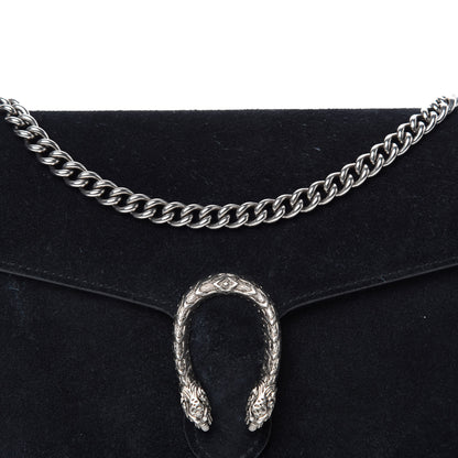 Gucci Suede Mini Dionysus Chain Wallet Black 10 of 11