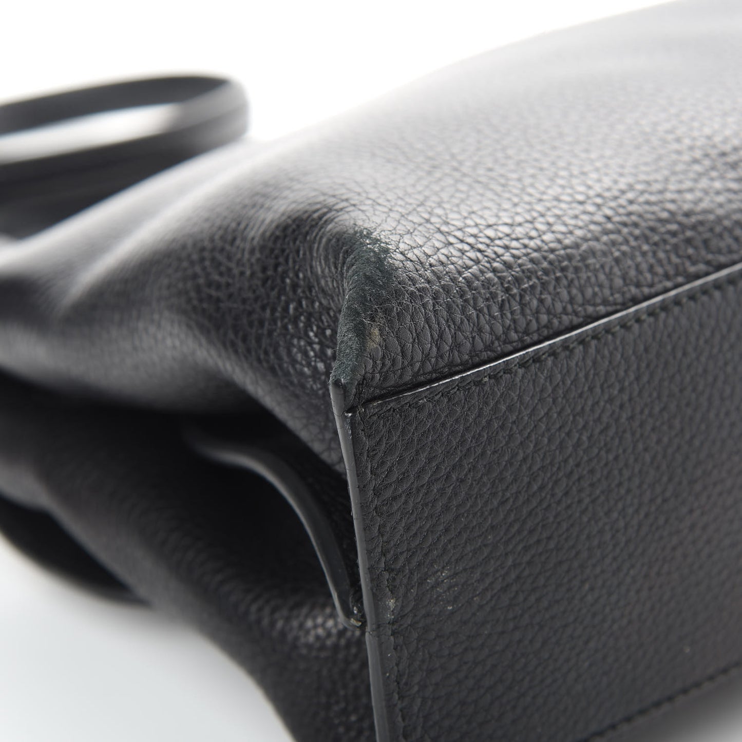 Cellarius Calfskin Small Bamboo Daily Top Handle Bag Black