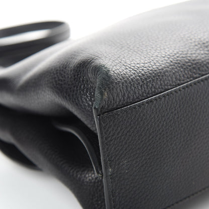 Gucci Cellarius Calfskin Small Bamboo Daily Top Handle Bag Black 11 of 16