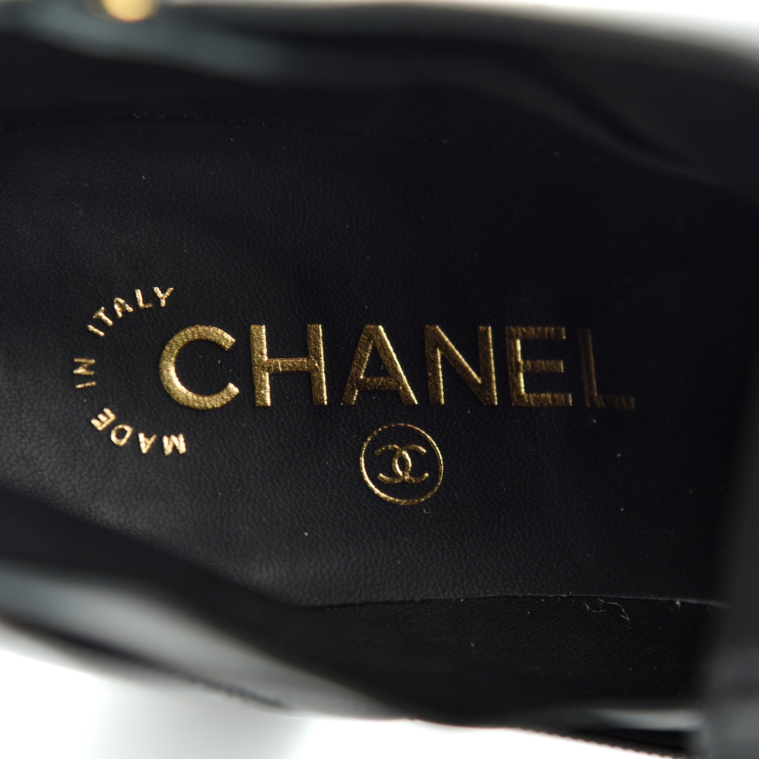 Chanel Lambskin Chain CC Short Boots 37.5 Black 7 of 13