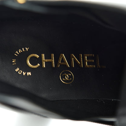Chanel Lambskin Chain CC Short Boots 37.5 Black 7 of 13