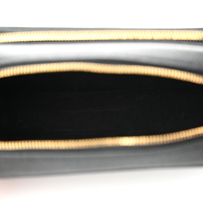 Christian Dior Grained Calfskin Caro Double Pouch Black 6 of 11