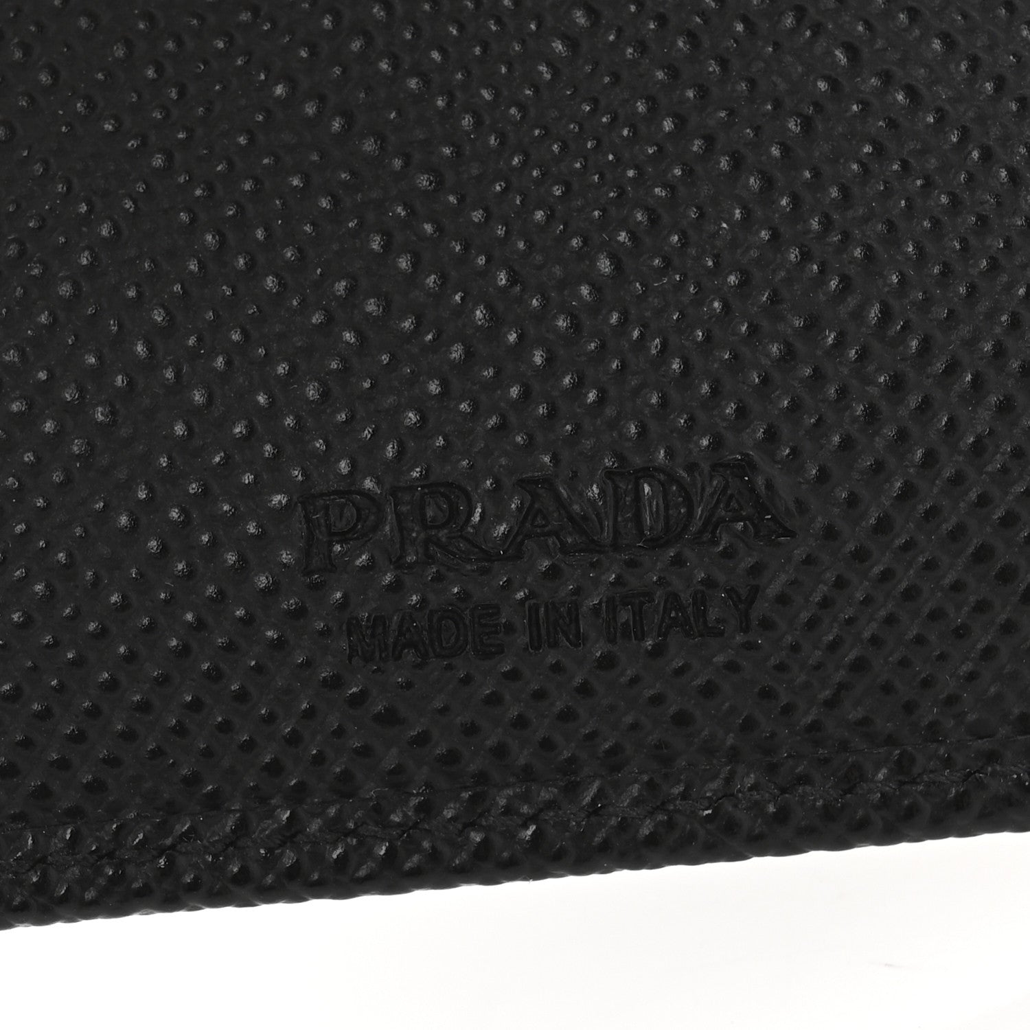Prada Saffiano Flap Card Holder Black 6 of 8