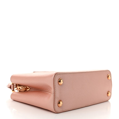 Louis Vuitton Metallic Taurillon Capucines BB Pearly Pink 4 of 9