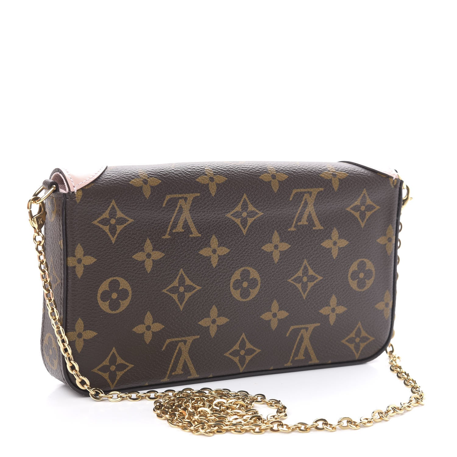 Louis Vuitton Monogram Valentine Dog Pochette Felicie Chain Wallet 3 of 12