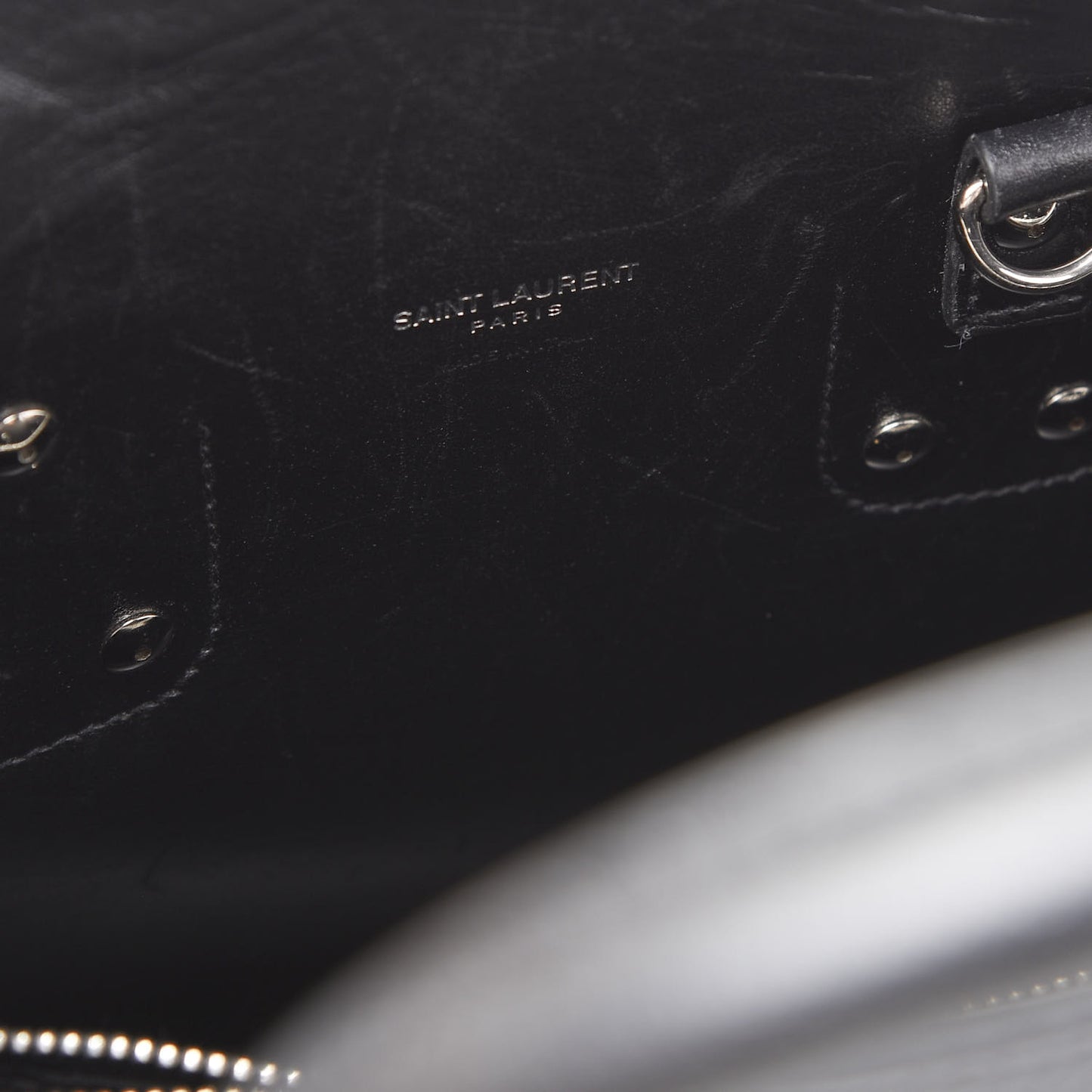 Grained Calfskin Small Sac De Jour Black