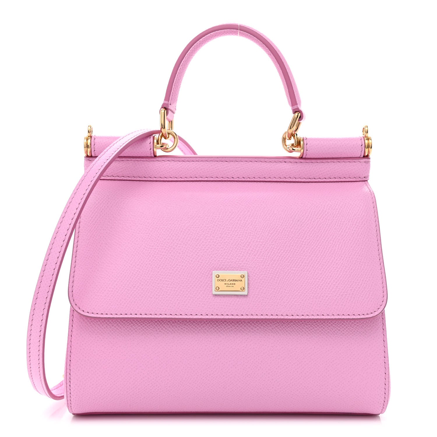 Dolce & Gabbana Dauphine Small Miss Sicily Satchel Pink 1 of 8