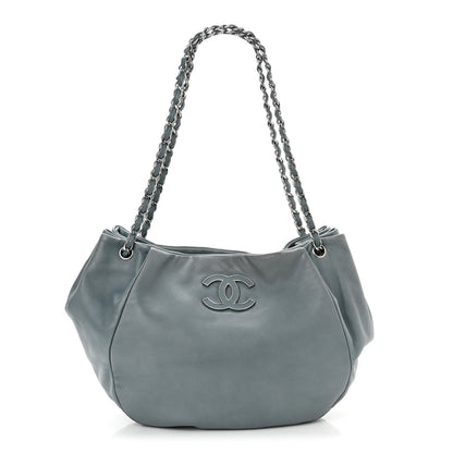 Chanel Lambskin Sensual Hobo Blue 1 of 10
