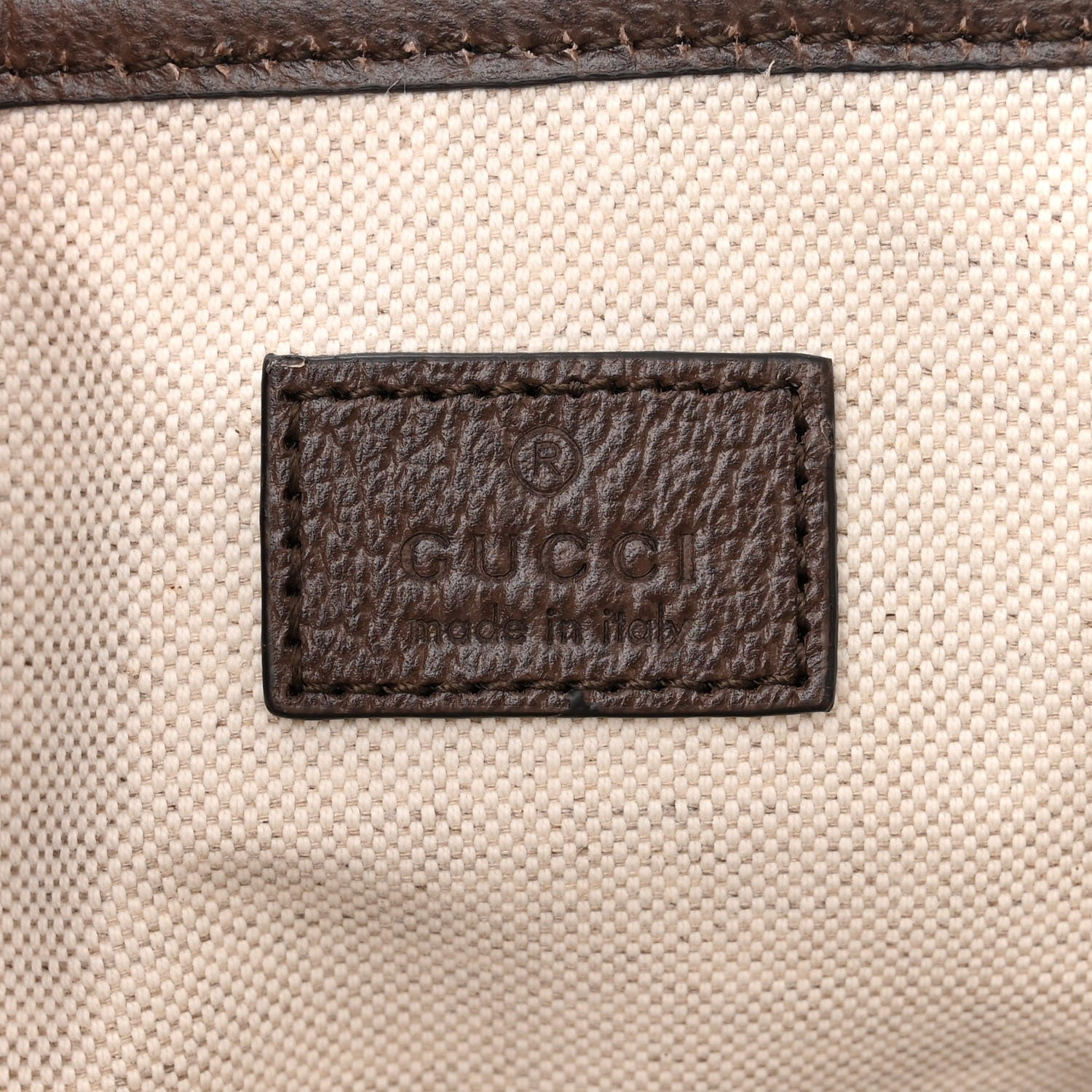 Gucci GG Supreme Monogram Textured Calfskin Small Ophidia Shoulder Tote Bag Beige Ebony New Acero 6 of 11