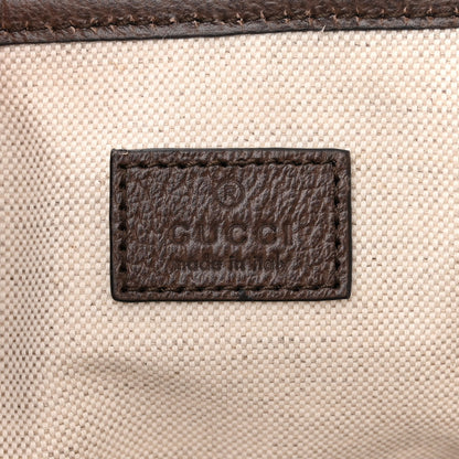 Gucci GG Supreme Monogram Textured Calfskin Small Ophidia Shoulder Tote Bag Beige Ebony New Acero 6 of 11