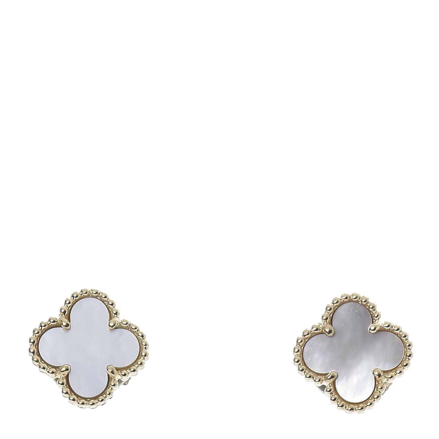 18K Yellow Gold Mother of Pearl Sweet Alhambra Earrings