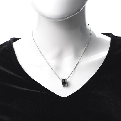 Bulgari Sterling Silver Ceramic Save The Children Pendant Necklace 2 of 8