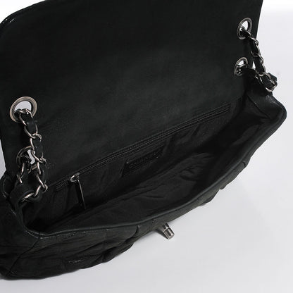 Chanel Iridescent Calfskin Large Chic Quilt Flap Black 8 of 8