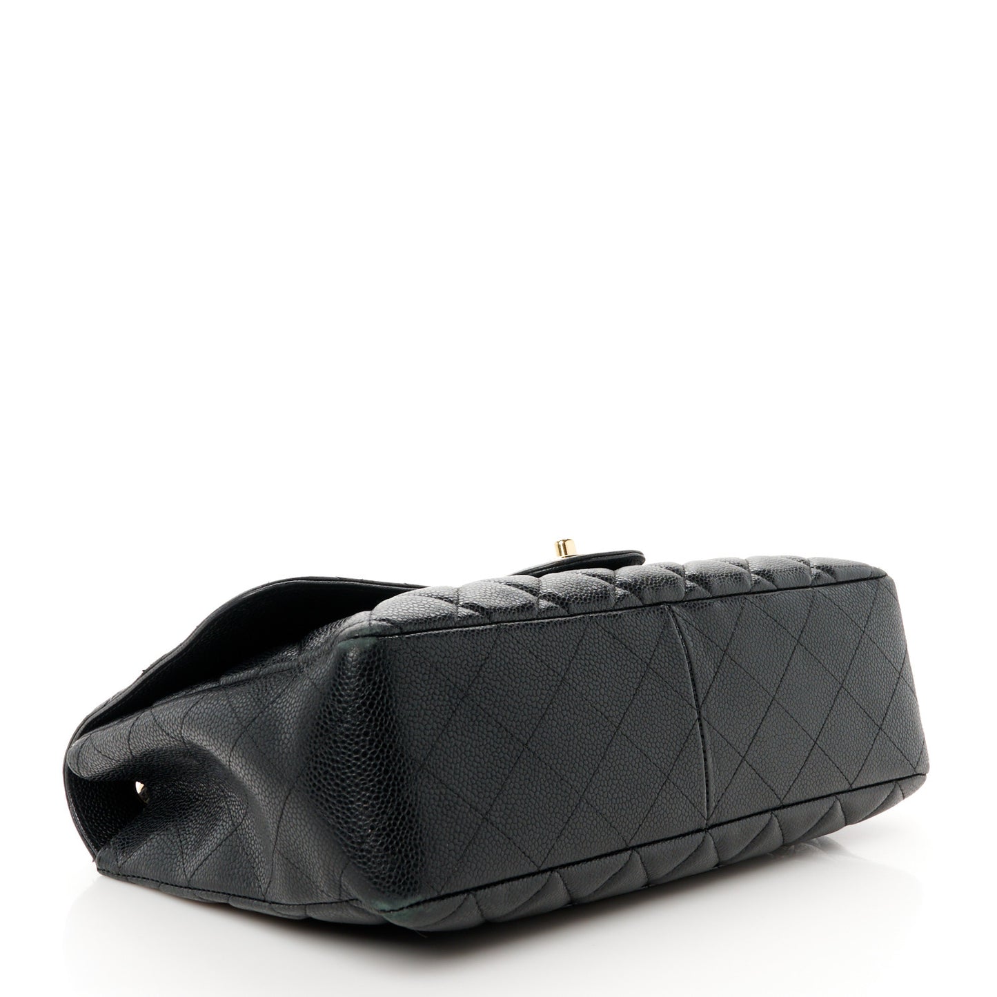 Caviar Quilted Jumbo Single Flap Black