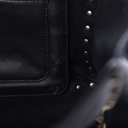 Valentino Garavani Vitello Medium Rockstud Tote Black 9 of 13