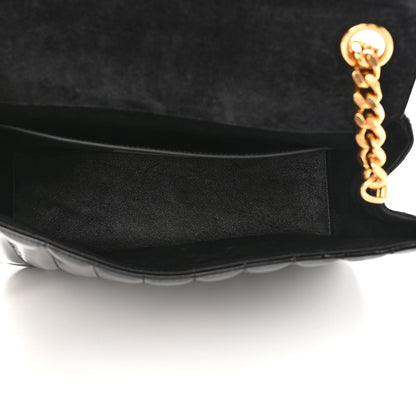 Saint Laurent Patent Matelasse Monogram Large Vicky Chain Bag Black 5 of 11