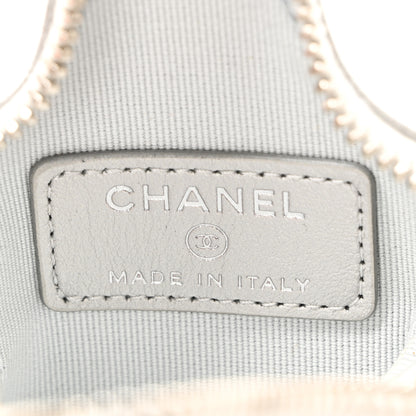Chanel Metallic Lambskin Walk Of Fame Star Clip On Coin Purse Silver 6 of 9