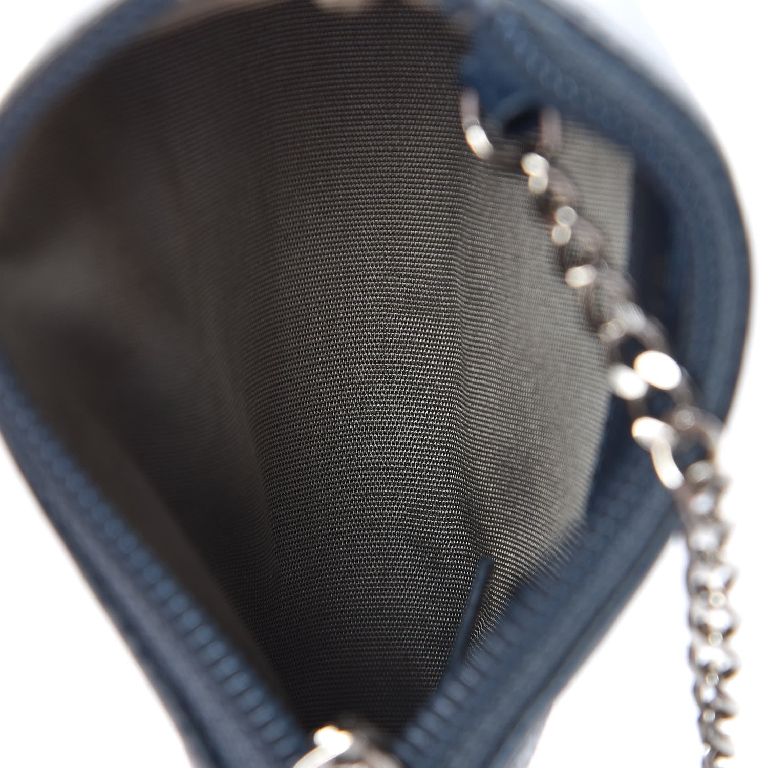 Chanel Caviar Timeless CC Key Holder Blue 5 of 8