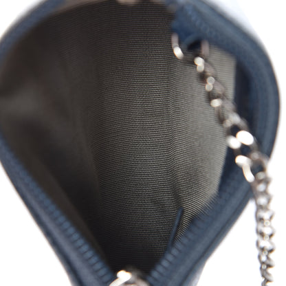 Chanel Caviar Timeless CC Key Holder Blue 5 of 8