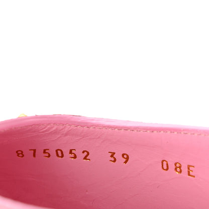 Gucci Canvas GG Monogram Stud Savoy Pumps 39 Pink 9 of 10
