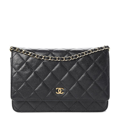 Chanel Caviar Quilted Wallet On Chain WOC Black 1 of 12