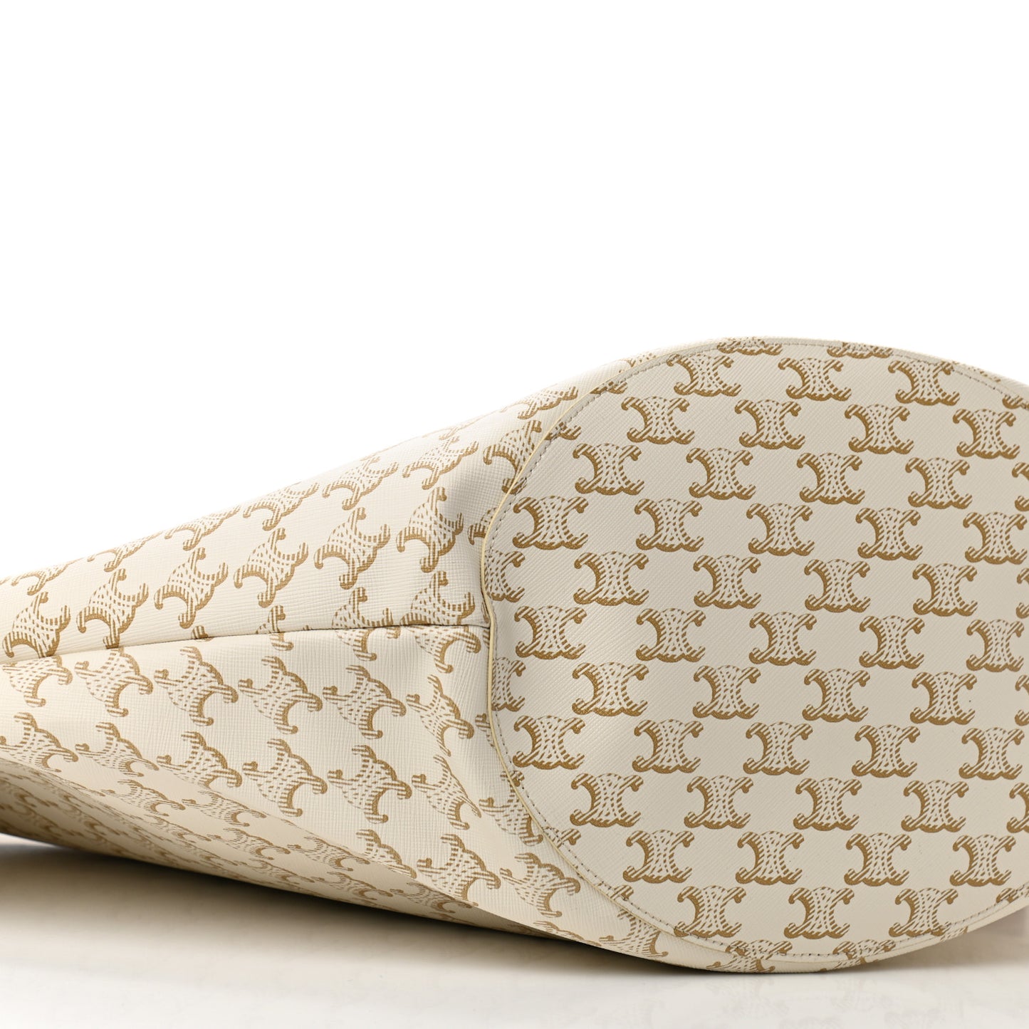Calfskin Canvas Triomphe Large Couffin White