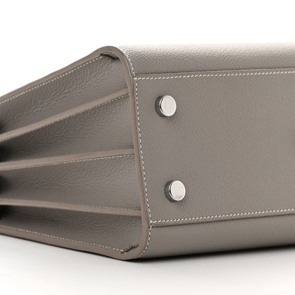 Saint Laurent Grained Calfskin Topstich Baby Sac De Jour Fog 8 of 20