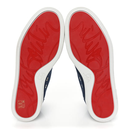Christian Louboutin Denim Mens Fique A Vontade Sneakers 39 Blue 5 of 9