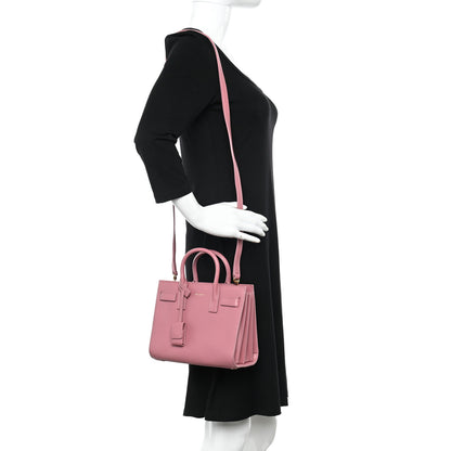 Saint Laurent Calfskin Nano Sac De Jour Rose Dark 2 of 22