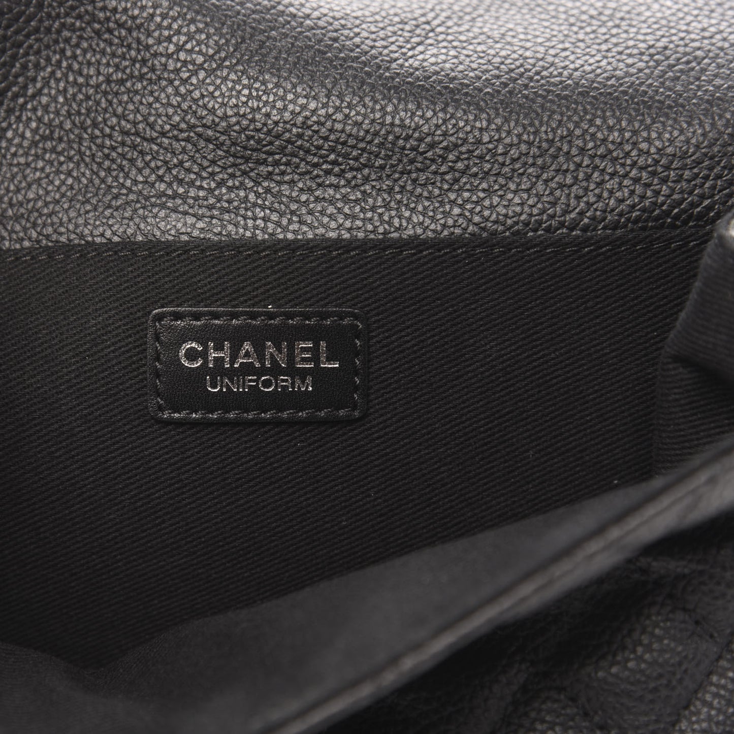 Grained Calfskin Quilted 2.55 Reissue Flap Belt Bag Clutch Black