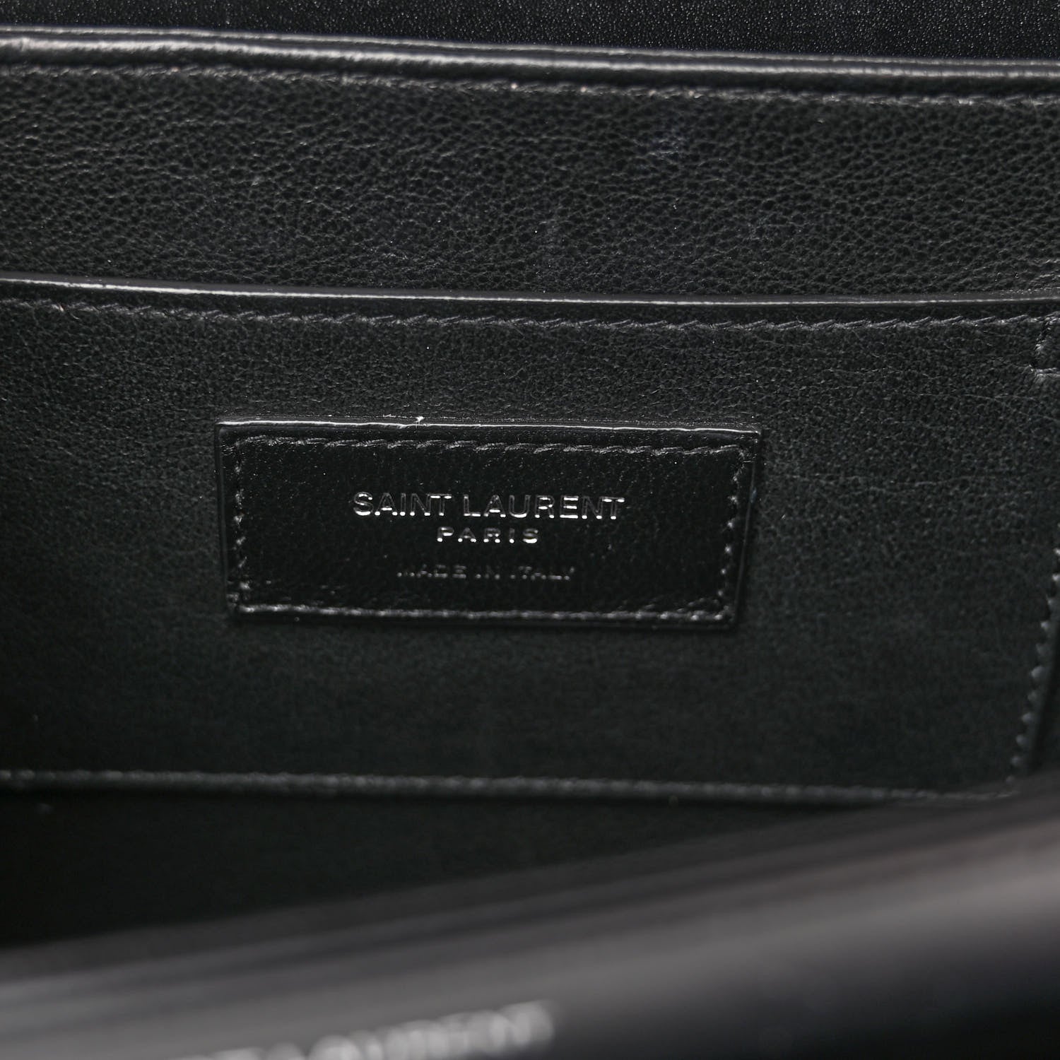 Saint Laurent Box Calfskin Monogram Medium Solferino Satchel Black 6 of 12