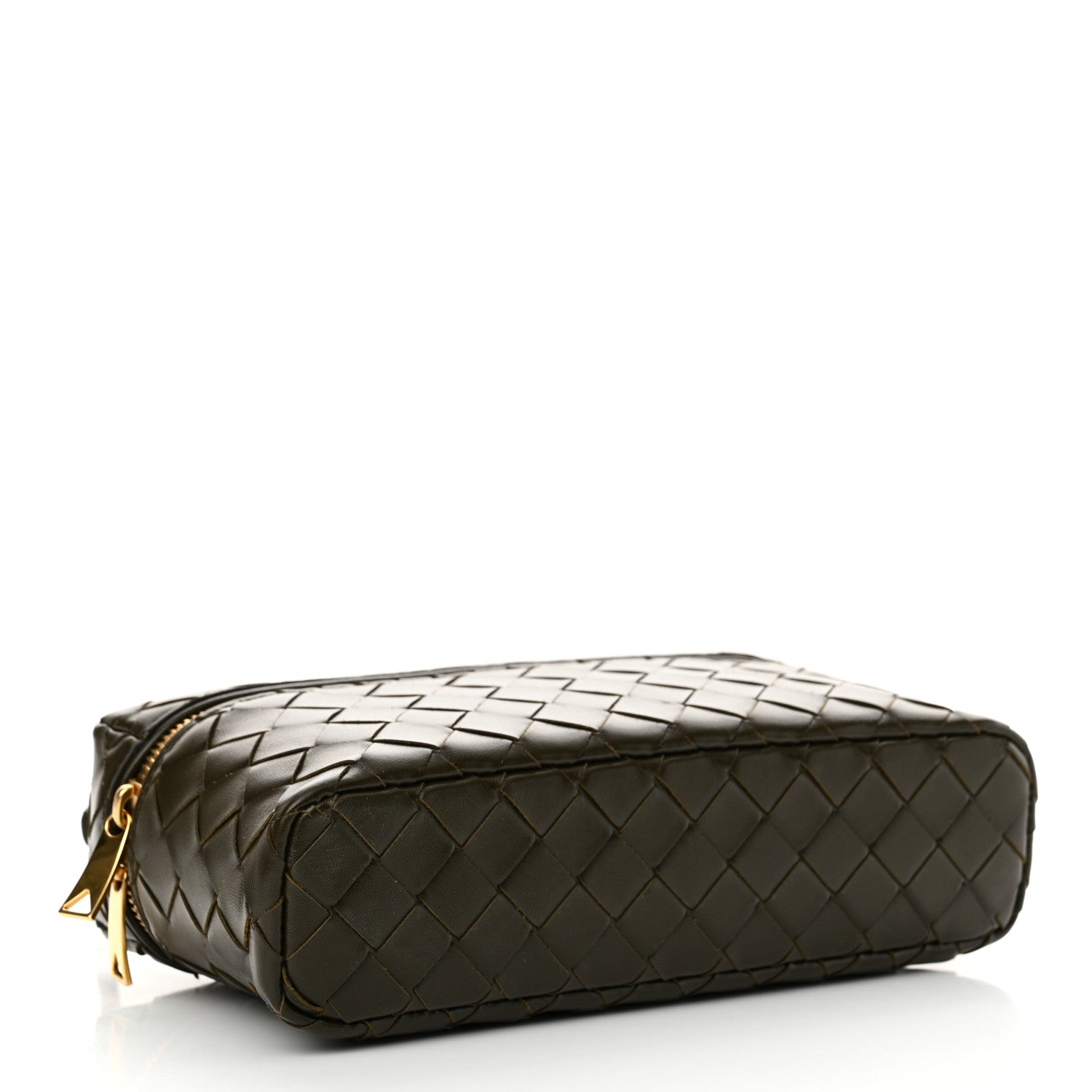 Bottega Veneta Calfskin Intrecciato Bang Bang Vanity Case Kaki 4 of 10