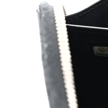 Chanel Patent Quilted Large Gusset Zip Around Wallet Black 7 of 8