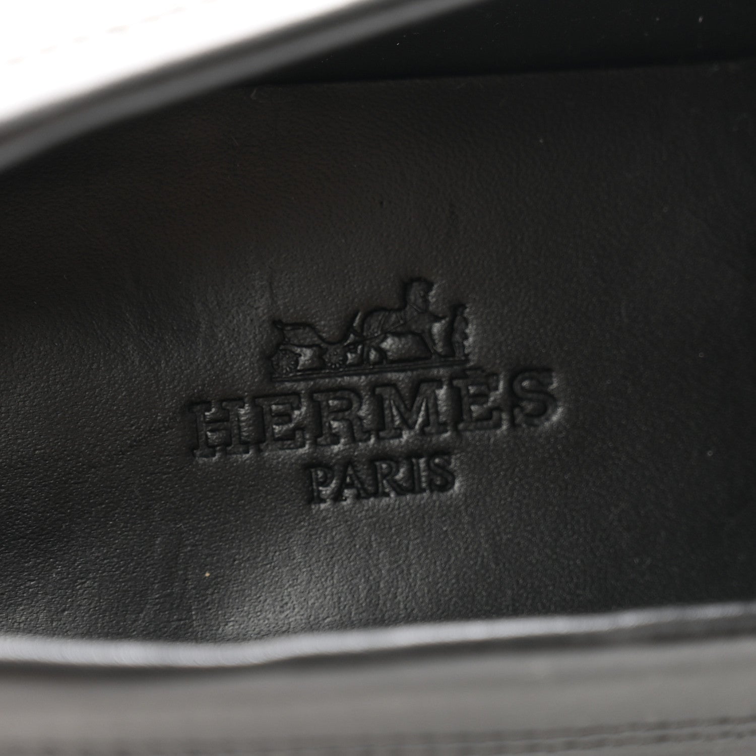Hermes Calfskin Womens Hot Loafer 35 Black 5 of 12