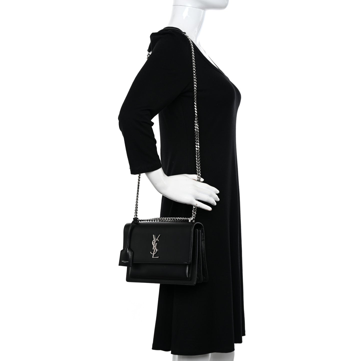 Calfskin Medium Monogram Sunset Black