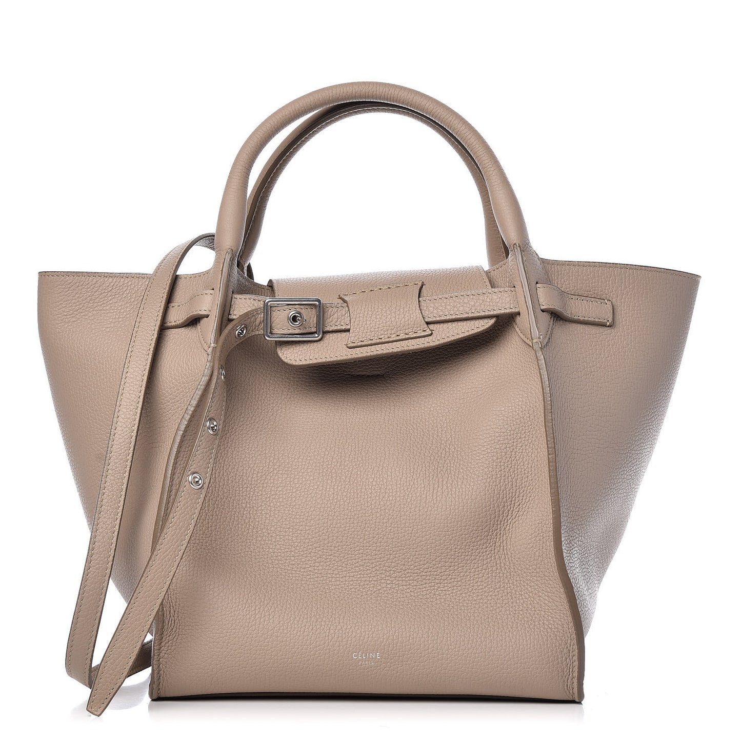 Supple Grained Calfskin Small Big Bag Light Taupe