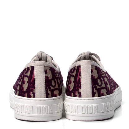 Christian Dior Canvas Oblique Walk'N'Dior Low Top Sneakers 39 Deep Amaranth 4 of 6