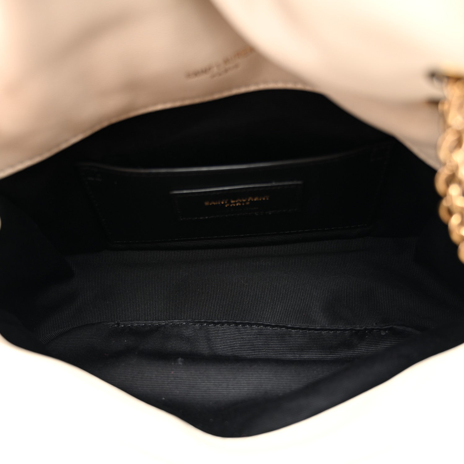 Saint Laurent Lambskin Matelasse Monogram Mini Jamie 4.3 Blanc Vintage 5 of 10