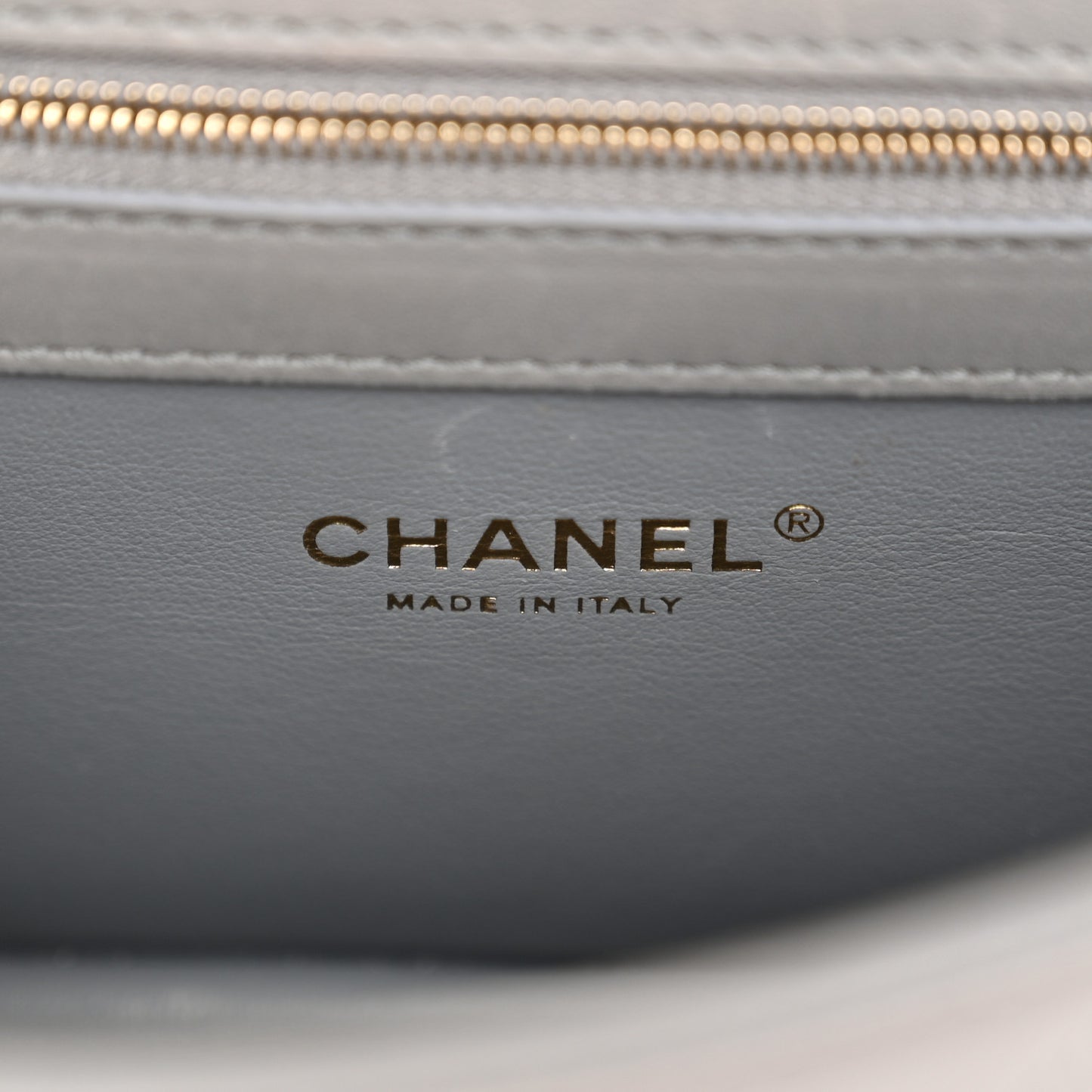 Lambskin Quilted Small Coco Lux Flap Grey