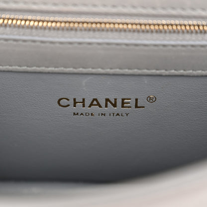 Chanel Lambskin Quilted Small Coco Lux Flap Grey 7 of 12