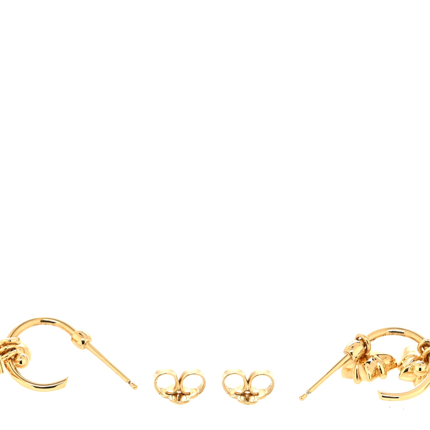 Metal Crystal Loulougram Hoop Earrings Multicolor