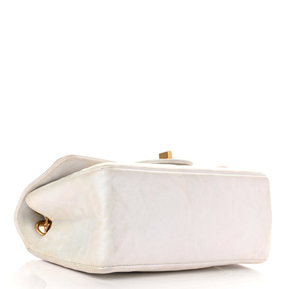 Chanel Iridescent Calfskin Embossed 2.55 Reissue Mini Flap White 4 of 17