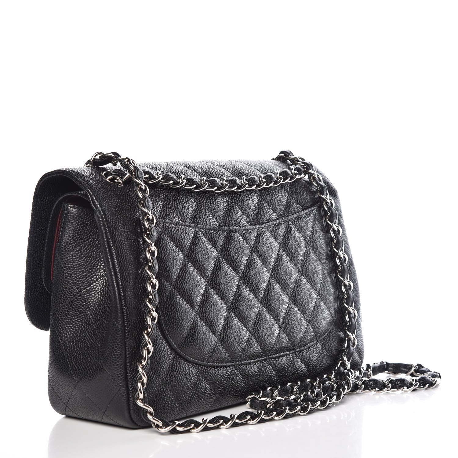 Chanel Caviar Quilted Jumbo Double Flap Black 3 of 13