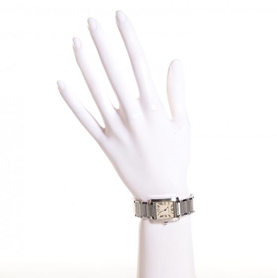 Cartier Stainless Steel 20mm Tank Francaise Quartz Watch 2 of 16