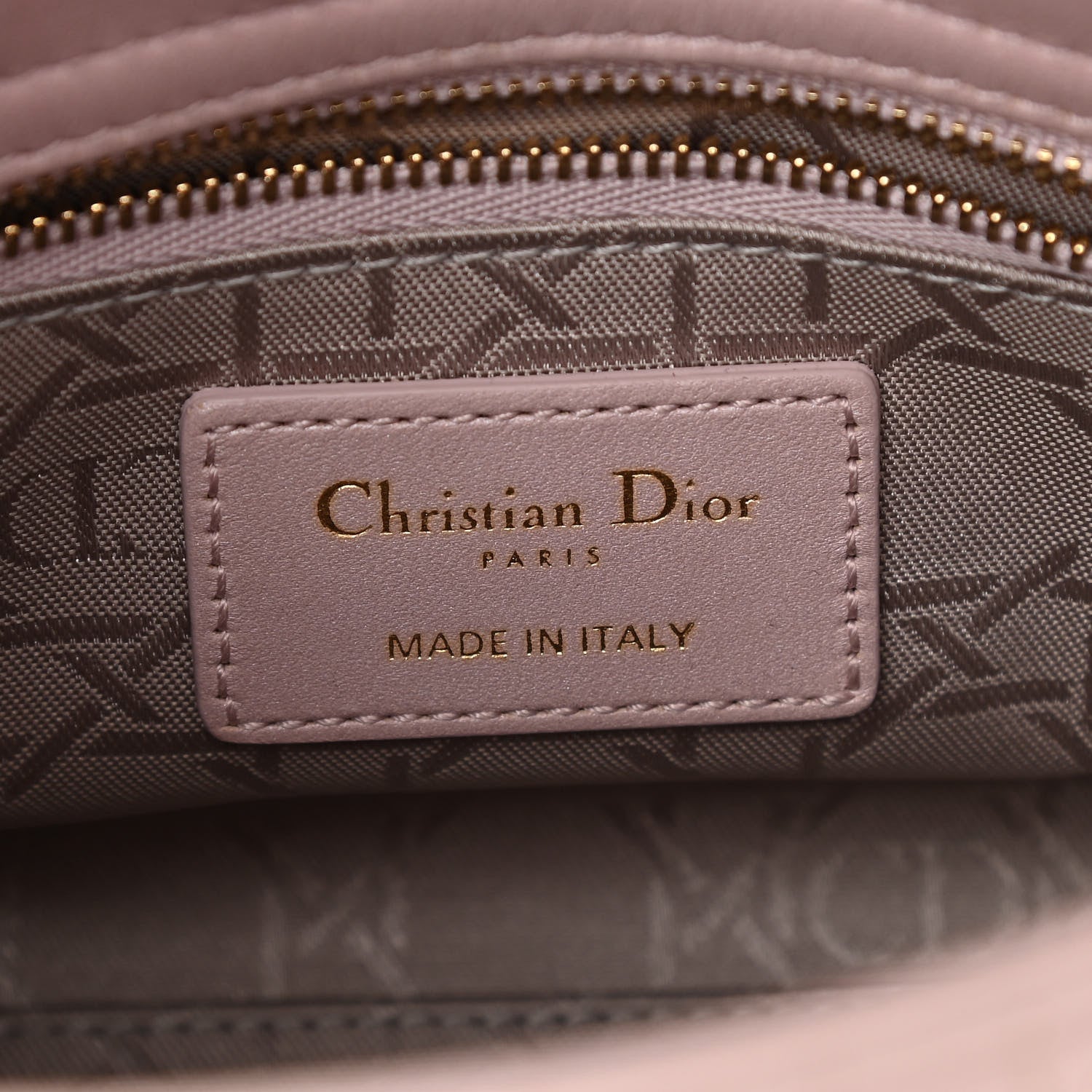 Christian Dior Metallic Lambskin Cannage Mini Lady Dior Lotus 6 of 15