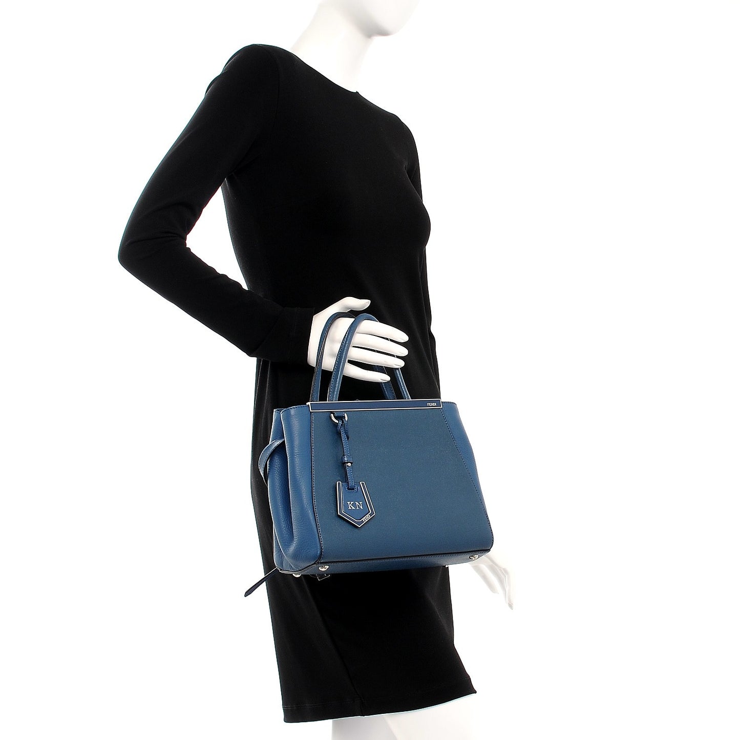 Vitello Elite Petite 2Jours Tote Blue Cobalto